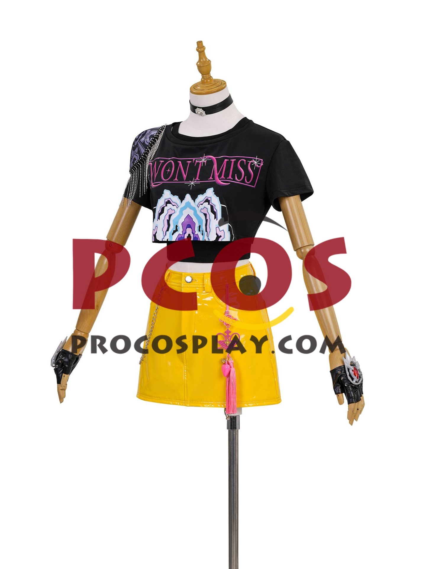 Ready to Ship Black Yellow Stage Costume C09548