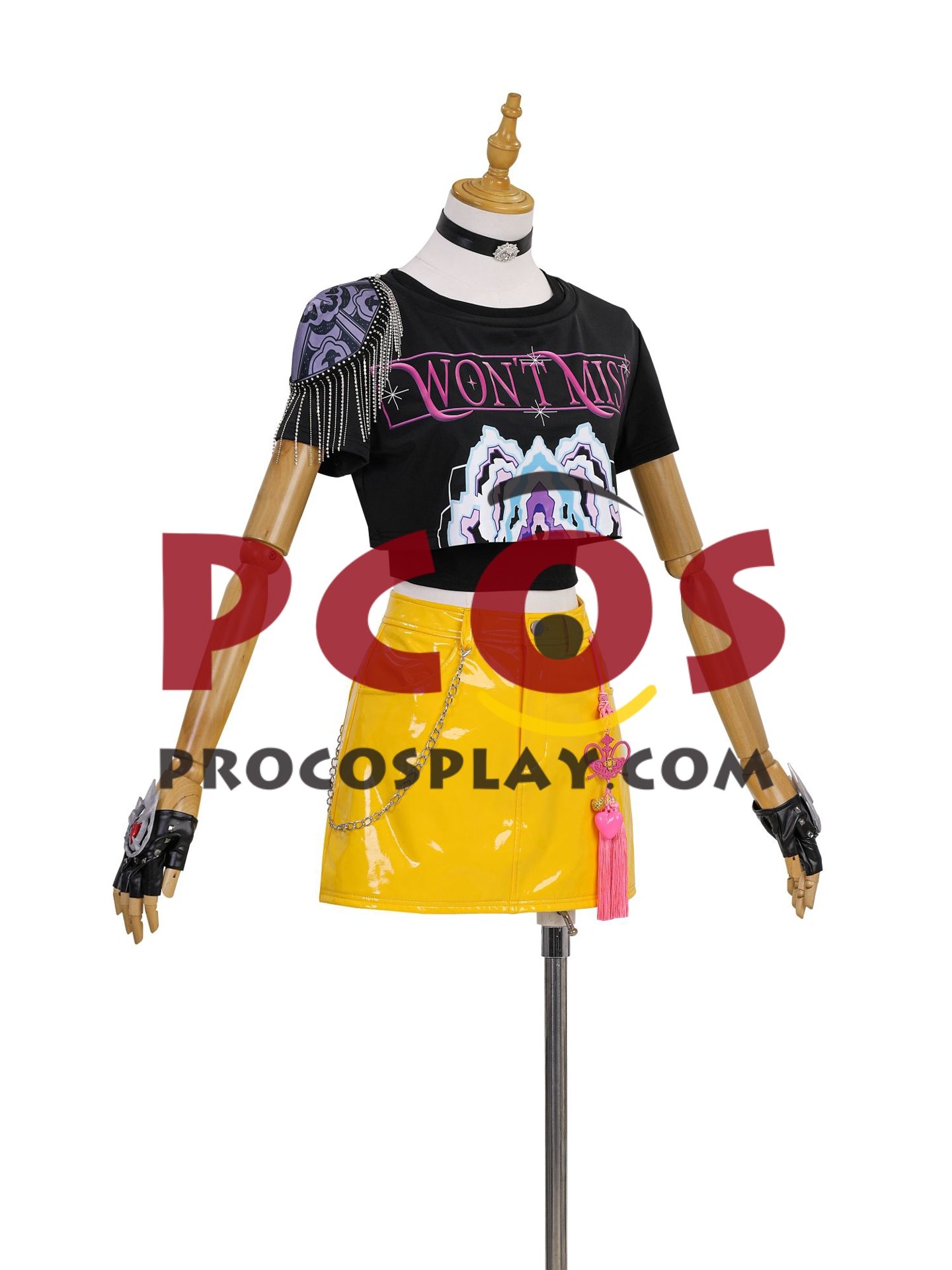 Ready to Ship Black Yellow Stage Costume C09548