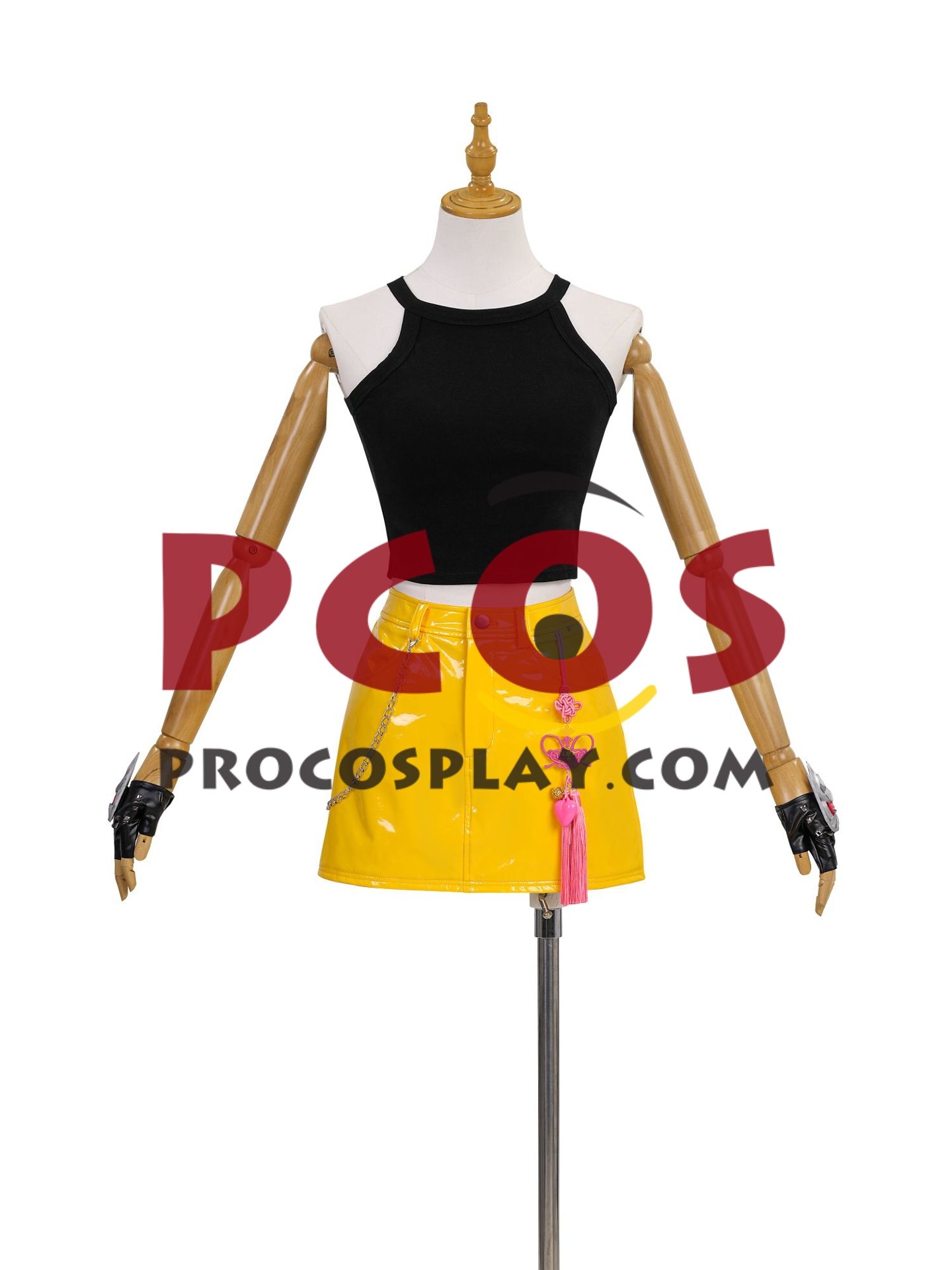Ready to Ship Black Yellow Stage Costume C09548