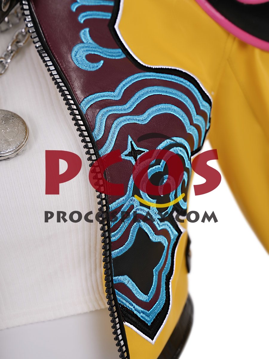 Ready to Ship Yellow Cropped Jacket Costume PU Version C09727