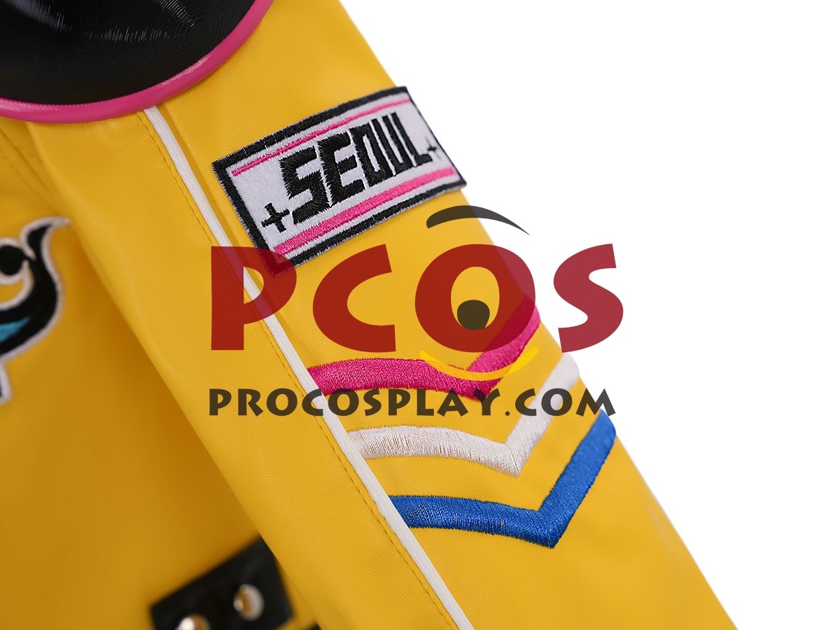 Ready to Ship Yellow Cropped Jacket Costume PU Version C09727
