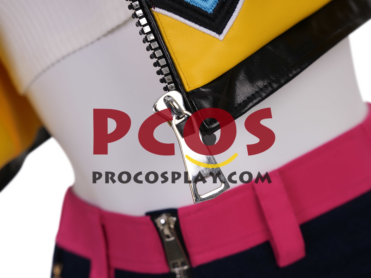 Ready to Ship Yellow Cropped Jacket Costume PU Version C09727