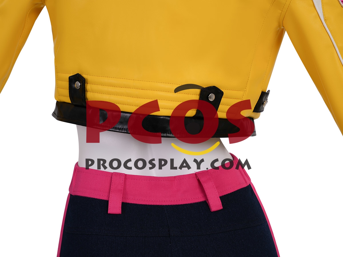 Ready to Ship Yellow Cropped Jacket Costume PU Version C09727
