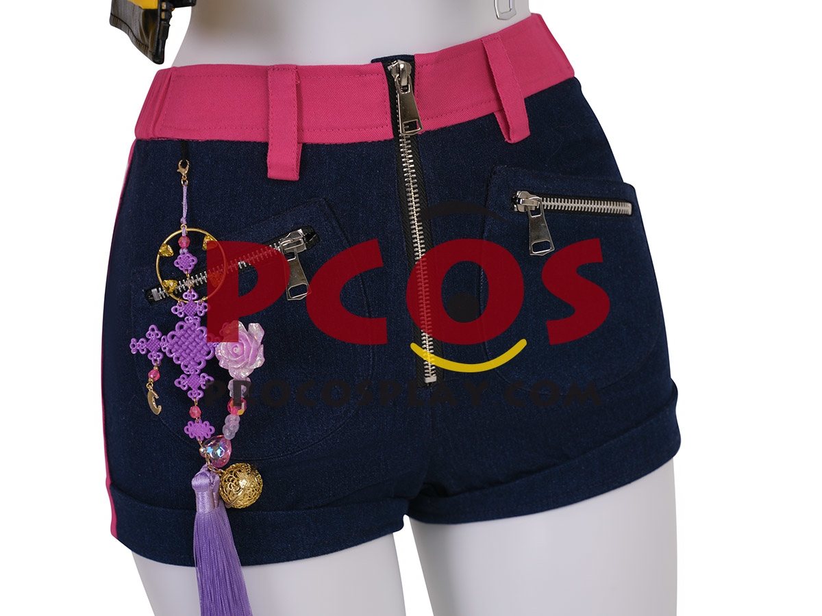 Ready to Ship Yellow Cropped Jacket Costume PU Version C09727