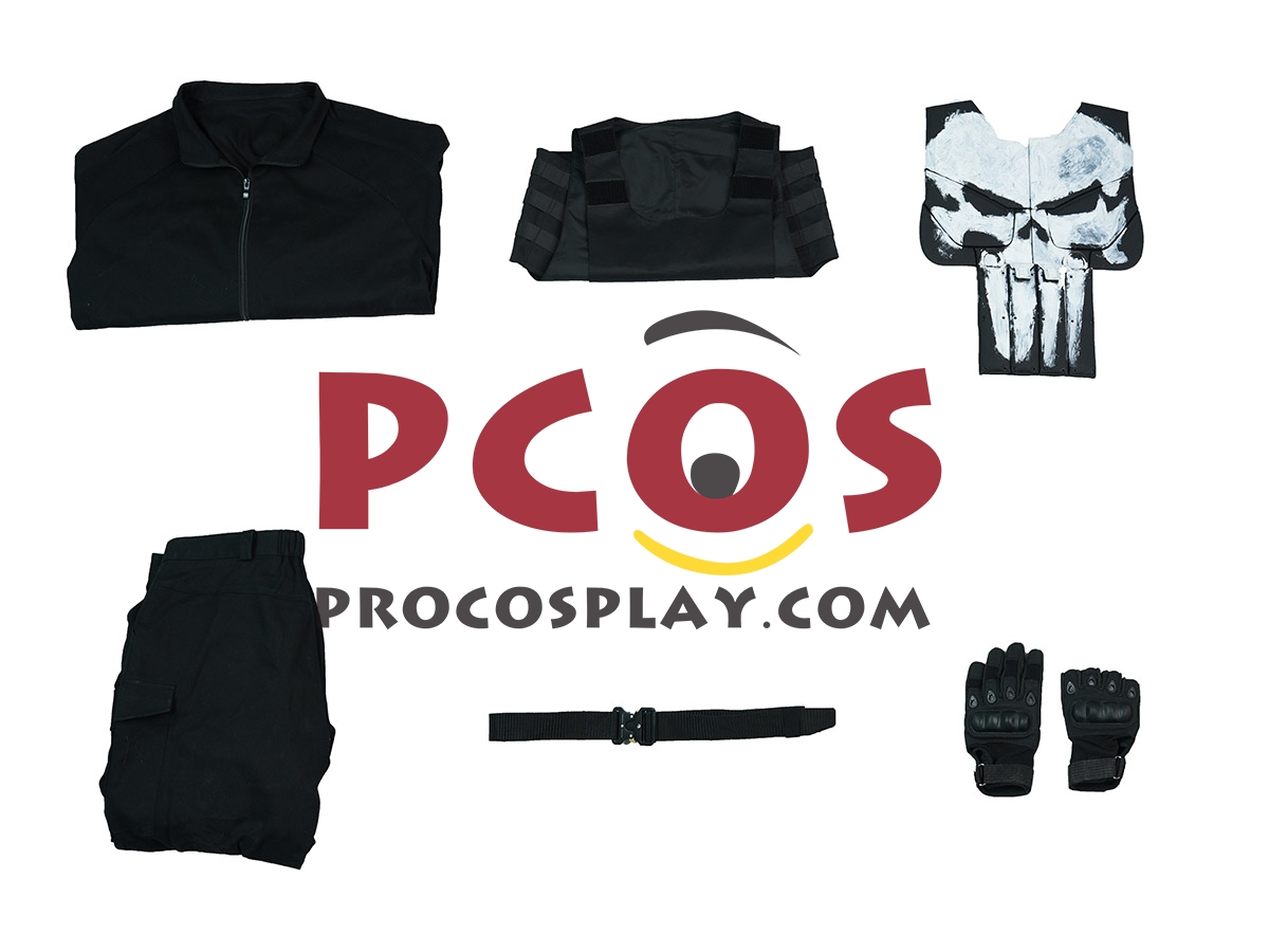 Punisher One Last Kill Frank Castle Cosplay Costume C10028