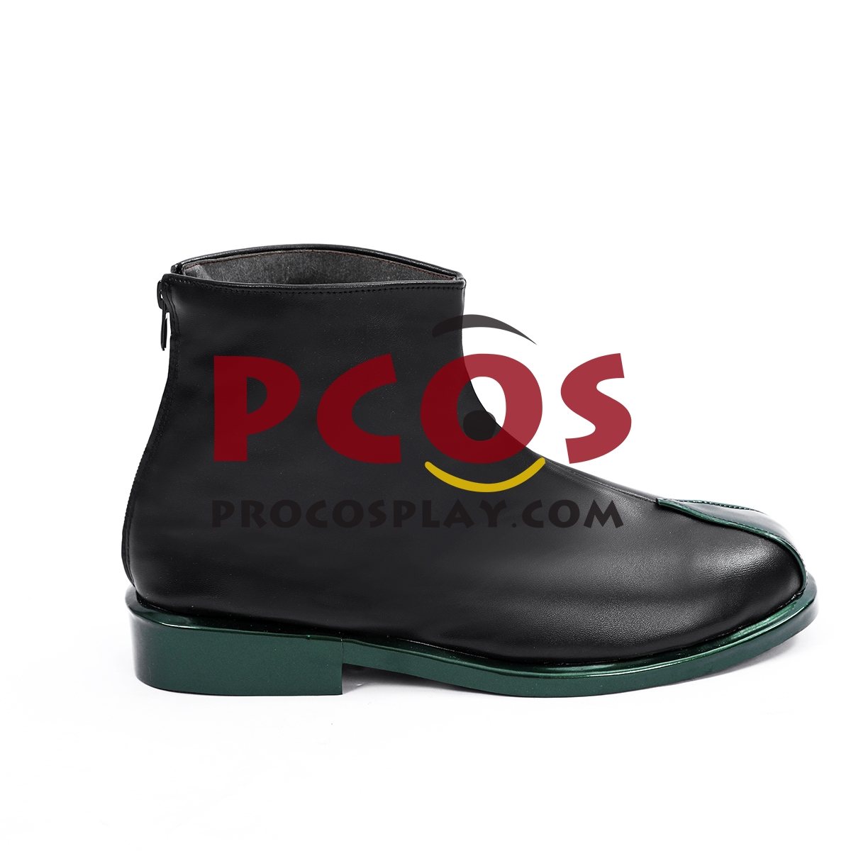 Matte Black Ankle Cosplay Shoes C10072