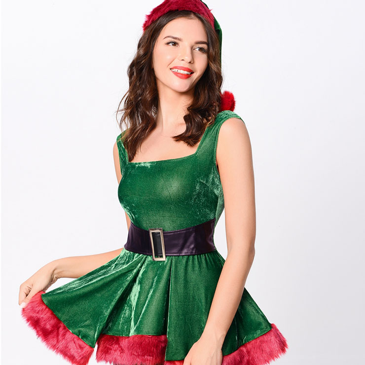 Women's Sexy Adult Elf Christmas Costume XT14997