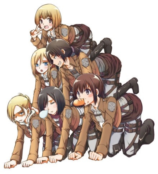 (image for) Eren Yeager, Mikasa Ackerman and Armin Arlert cosplay costumes