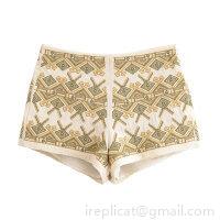 Women's Bohemian Geometric Embroidered High Waist Shorts Summer Casual Versatile 100% Polyester Fabric Hot Pants For Vacation Beach Ladies